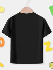 Customized Kids Boys Girls White T-Shirts, Personalized With Logo/Design/Name/Text/School Logo/Dance Crew Logo, Stretchy Summer Casual Wear