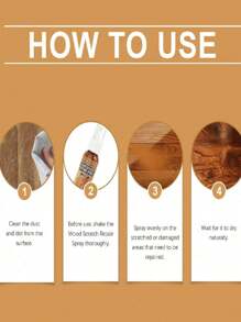 120ml Floor Refinishing And Repair Agent, Furniture And Floor Scratch Repair Spray Paint Refinisher And Glosser