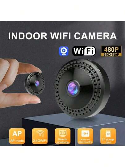 1pc Mini Camera HD Quality, Master Of Covert Monitoring. It Features Intelligent Night Vision, Strong Magnetic Adsorption, Long St by Hidden Function, Motion Detection. Ideal As Security Home Office Protection. view 2