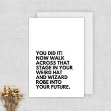1PC Graduation Card, College Graduates, Inspiring Cards, Graduation Cards And Envelopes, High Quality Paper Products, Graduation Gifts