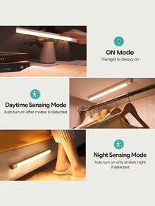 LED Wireless Motion Sensor Cabinet Light, Magnetic USB Rechargeable Night Light (10/20/30/50cm) For Lighting In Kitchen, Bedroom, Cabinet, Wardrobe, Stairs, Hallway - Cabinet Lights - View 8