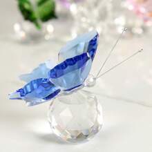 1PC Artificial Crystal Butterfly Decoration - Home Decor Accent For Valentine's Day & Christmas - No Battery Required - Multicolor - View 6