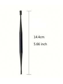 1/3 szt. spiralna, dwugłowa, silikonowa szczoteczka do czyszczenia uszu, przenośna szczoteczka do uszu, szkoła, powrót do szkoły, podróże, niezbędne artykuły podróżne, niezbędne artykuły domowe, szczoteczka do uszu