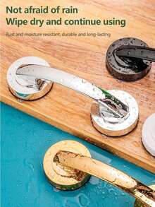 No Drill Needed, Glass Door Pull Handle, Thickened Heavy Duty Suction Cup Style Bathroom Glass Door Handle