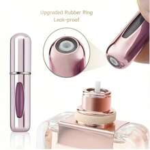 1pc Portable Mini 5ml Refillable Perfume Spray Bottle, Aluminum Perfume Bottle For Travel & Commute, Multi-Functional Pump Cosmetic Spray Bottle