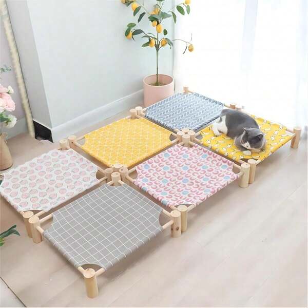 1pc Pet Camping Bed For Cats And Dogs Summer Dog Bed & All-Season Cat Mat Suitable For Pets Under 14 Kg Accommodating Small To Medium-Sized Dogs And Cats‌