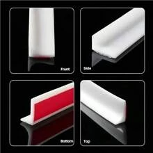 Tira bloqueadora de agua para ducha de 2,00m, barrera de silicona autoadhesiva impermeable, tira de barrera de agua para baño y cocina, protector de ducha para seco y húmedo, tira de sellado de caucho para bordes, apta para encimeras de cocina, lavabos, divisores de baño, duchas, suministros de cocina y accesorios de baño