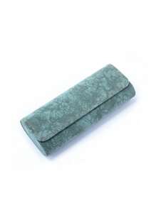 Customized Simple Eyeglasses Case, Waterproof, Shockproof, Personalized Text, Retro Leather Eyewear Case, Sunglasses Storage Box, Japanese Elegant Style