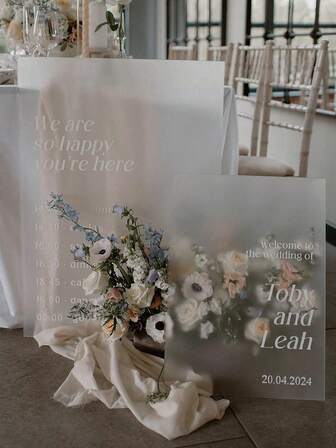 1Pc The Wedding Party Sign Is Large Transparent Plexiglass Plate Acrylic Sheet Methacrylate Plastic Glass Metraquilato Plexi Perspex Board Clear