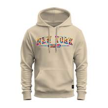 Moletom Canguru Estampado StreetWear Confortável Nova York Colorida