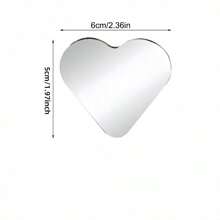 Heart Shaped Blind Spot Mirrors For Cars – Convex Rearview Mirror For Enhanced – Universal Fit Stick-On Side Mirror With Cute Heart Design – Perfect For Cars, SUVs, Trucks