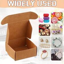 36/60pcs-Mini Kraft Paper Gift Box - Multipurpose Jewelry Wrapping For Rings, Earrings, Wedding & Birthday Gifts, Holidays & Christmas - Stand-Alone Use, No Power Required, Jewelry Making Display & Packing Supplie