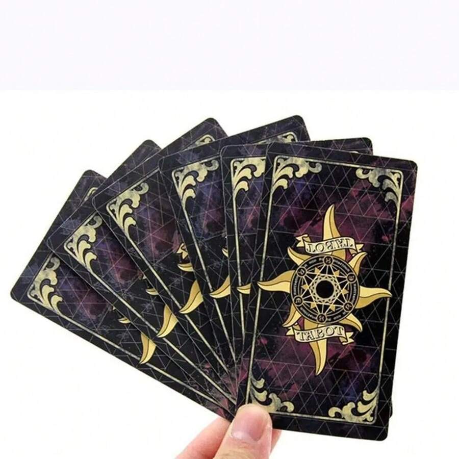 Juego de cartas Tarot de Mensajes del Ángel de la Guarda - Baraja de Tarot Oracle en inglés completa para adivinación, juego de entretenimiento familiar y lectura de la fortuna - Rey Waite - Ver 1