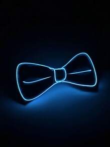 LED Luminous Bowknot - Neon EL Wire, Fashion Jacket Shirt Accessories, Suitable For Party, Performance, Halloween, Cosplay, Atmosphere Props - Elegant Style, Batteries Not Included