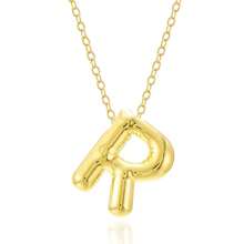 Fashionable Gold Copper A-Z 26 Letter Hanging Necklace, Charming Women's Jewelry