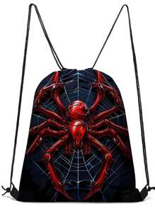 Bolsa con cordón, mochila ligera, mochila estampada con camión/astronauta de varios colores, para deportes, senderismo y viajes, de material de poliéster duradero