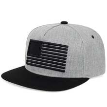 Gorra de béisbol de camuflaje de alta calidad con bandera de EE. UU. para hombres, gorra snapback, gorra de béisbol con bandera americana, gorra de camionero - Verde militar - Ver 6