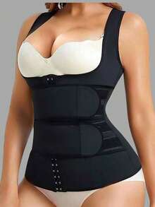 Full Abdominal Fat Waist Trainer | Abdominal Compression And Abdominal Shaping | Effective Postpartum Abdominal Wrap And Shaping Wear Halloween Exercise Waist Belt Suitable For Workout Home Sports And Walk - Black - View 6