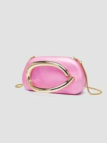 1pc Acrylic Clutch Bag, Ideal For Valentine's Day, Comfortable & Fashionable, Stylish Handbag, Personalized Gift Choice, 2025 Accessory, Suitable For All Occasions With Fashionable Style, Affordable Luxurious Feel, Rebellious Party Bag, Perfect For Parties, Weddings, Balls, Dinners/Galas, Elegant Ladies Bag