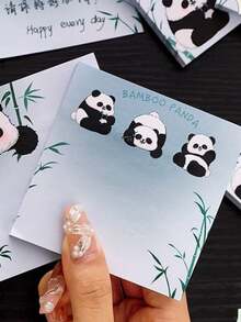 Cute Panda Memo Note Stickers, Student Sticky Notes, Kids Gift, Festival Reward - Multicolor - View 3