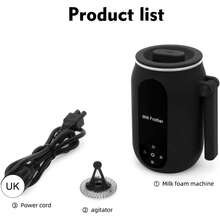  ﻿ 4 - In - 1 Automatic Coffee Frother - Non - Slip & Stylish, Hot And Cold Electric Milk Heater With Temperature Control & Auto - Off, Ideal For Coffee, Latte, Cappuccino - Black - View 4