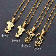 1pc 2.5cm Mayotte Pendant Necklaces For Women Girls Mamoudzou Mahore Jewelry