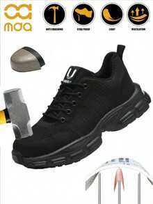 轻便女士工作安全鞋、男女通用舒适透气工作运动鞋、钢头鞋、防刺穿防砸安全防护鞋、工业建筑防护鞋、男女通用劳动防护鞋