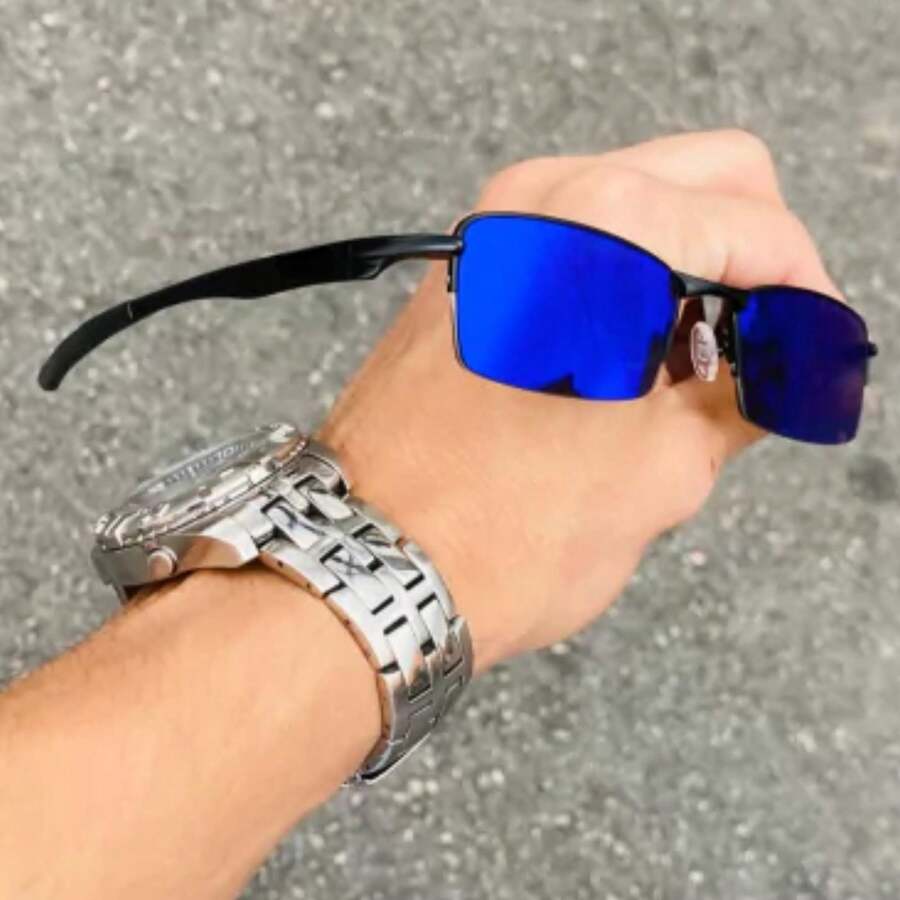 Vilao Mandrak Style Uv400 Lupinha Sunglasses - 藍色 - 查看 1