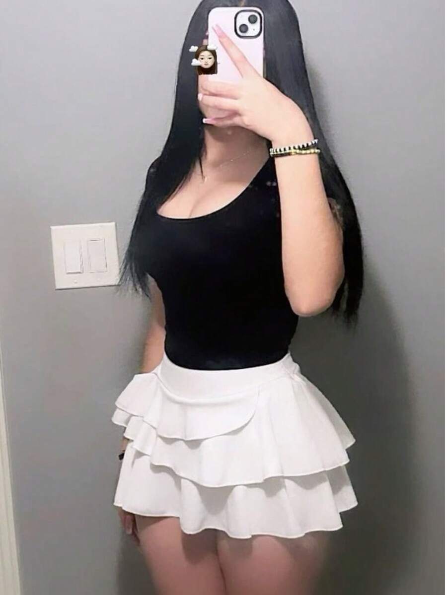 Women Skirts - 白色 - 查看 1