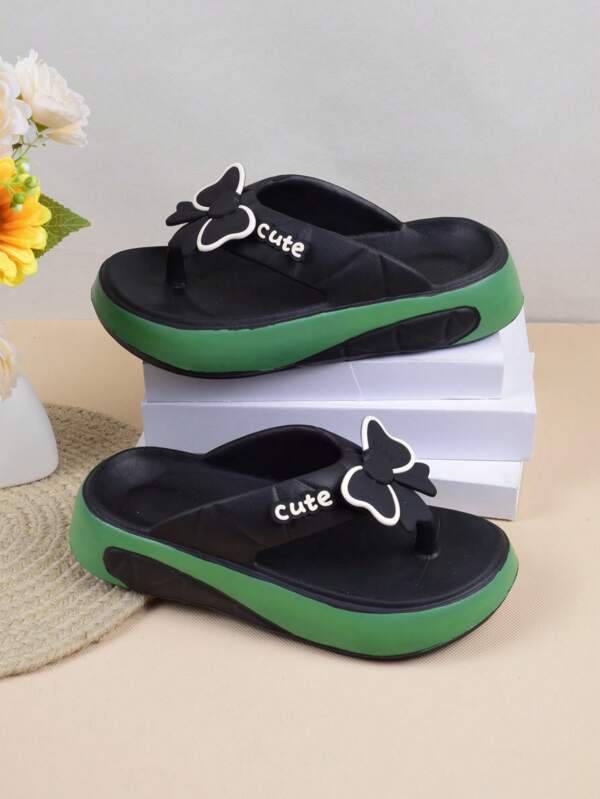 Slip-On Women House Slippers, Comfortable EVA Material, Easy On/Off, Suitable For Indoor & Outdoor, Casual Beach Sandals For Summer