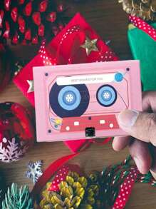 1pc Tape Recording Greeting Card Wedding Invitations Cassette Tapes Casettes Tape Voice Recordable Talking Audio Greeting Birthday Greeting Blessing Greeting Cards Cards