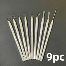 9pcs/8pcs/6pcs/2pcs/1pc Pottery Tools - 7 Piece Needle Set, Detail Needles, Modeling Tools For Polymer Clay, Sculpture DIY Handicraft Supplies,Back To School,School Supplies
