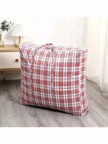 Bolsas extra grandes para lavandería, compras, almacenamiento y mudanzas con cremallera y asas, en azul, rojo y negro. Bolsas de viaje durables a cuadros para ropa, lavandería, ropa de cama, mudanza, limpieza del armario y decoración navideña. Bolsas de patrón de piel de serpiente, bolsas tejidas, resistentes a la humedad y a las manchas