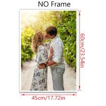 1 Foto personalizada en lienzo con marco de fotos DIY o póster sin marco, regalo del Día del Padre, fotos personalizadas para seres queridos, familia, amigos y mascotas, perros, gatos, decoración del hogar de gran tamaño adecuada para colocar en salas de estar, dormitorios, oficinas, salones de té, restaurantes, escuelas, baños, impresión de pósteres personalizados, pinturas colgantes personalizadas, pinturas de decoración de pared personalizadas, impresión gráfica