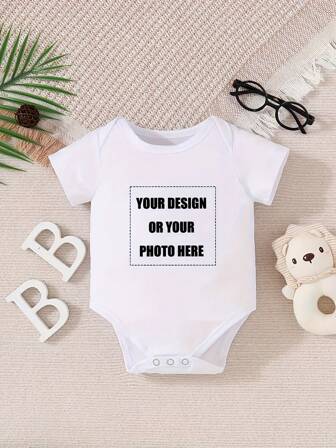[Aangepast] Gepersonaliseerde bodysuit met korte mouwen en naamprint, casual eendelige outfit voor babymeisjes, machinewasbaar, geschikt om buiten te dragen in de zomer, multifunctioneel, decoratief, letter, stijlvol, modern, kleurrijk, schattig, schattig, casual, aangepast, gepersonaliseerd, uniek, aangepast, ideale cadeaus voor hem, ideale cadeaus voor haar