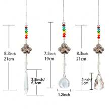 1Pc Pet Dog Cat Paw Print Sun Catcher Pet Memorial Gifts Crystals Prisms Dog Pet Sympathy Hanging Window Garden Decor Wind Chime Rainbow Maker Suncatcher Loss Of Dog Gift Rainbow Bridge Sympathy Gift For Pet Lovers, Window Decor & Friend Birthday Keepsake