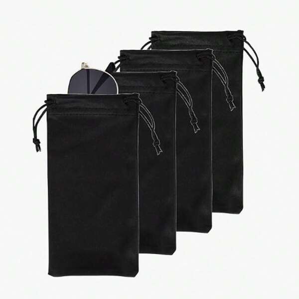 10 piezas de bolsas de microfibra para gafas de sol, bolsitas con cordón para gafas, bolsas de almacenamiento ultra suaves para gafas de sol/gafas