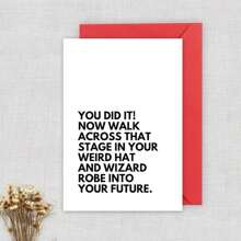 1PC Graduation Card, College Graduates, Inspiring Cards, Graduation Cards And Envelopes, High Quality Paper Products, Graduation Gifts