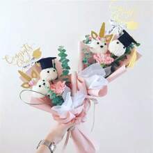 5pcs Mini Graduation Hats Hair Clips, Students Graduation Decor Headbands, Graduation Photo Props