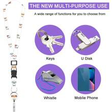 2 Packs Stretchable Sheep Pattern Lanyards & Waterproof ID Holders, Retractable Reel Badge Card Clips, Holiday Essentials & Basic Accessories