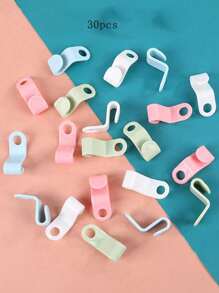 20pcs Plastic Clothing Hanger Connector Hooks, Linked Hanger Hooks For Wardrobe