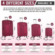 29 Large Suitcase Super Lightweight Luggage Expandable 4 Wheels Spinner Soft Shell Check In Luggage For 23kg - Red - View 9