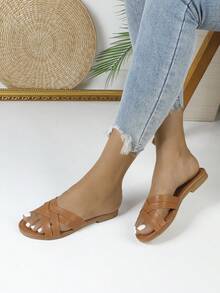 Fashion Casual Versatile Simple Design Slipper Sandals, Bohemian