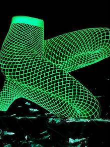 1 Paio di sexy biancheria intima in rete che brillano al buio