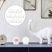 5/10 件 DIY 雪球水球套装 - 透明塑料带旋转盖 | 非常适合 DIY 工艺品和圣诞节、婚礼、生日、派对装饰用品 - 無色 - 查看 8