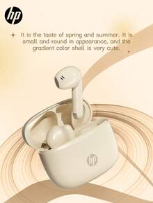 Słuchawki douszne HP 5.4 In-Ear Wireless, Earpods, z uroczą naklejką 3D, 30 godzin odtwarzania, wodoodporność IPX4, kompatybilne z urządzeniami Apple i innymi, uroczy prezent, interfejs USB do typu C - Jeden rozmiar - Zobacz 3