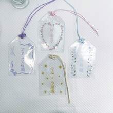 透明 PVC 卡夹收纳袋，3 英寸小卡片展示袋，饰品袋 - 彩色 - 查看 4