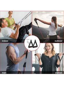 4pcs/Set Red Antiskid Pull Rope Grip Fitness Accessories Exercise Band Handle Rally Handle For Yoga Hammock Handle Resistance Bands Gym Accessories