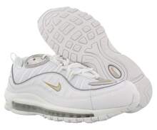 Nike W Air Max 98 Womens Shoes - White/Metallic Gold - View 5