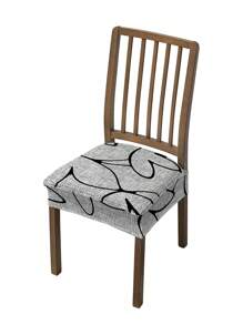 1/2/4/6pcs Printed Stretch Removable & Washable Dining Chair Seat Covers Room Decor Home Decor